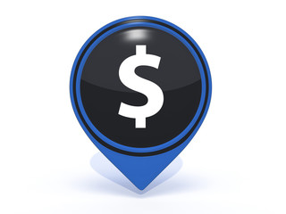 money pointer icon on white background