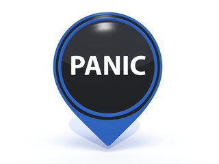panic pointer icon on white background