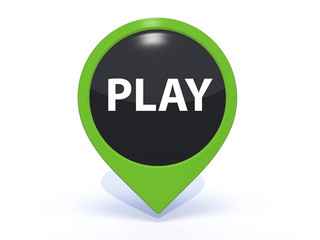 play pointer icon on white background