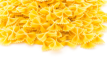 Pasta isolated on white background