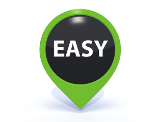 easy pointer icon on white background