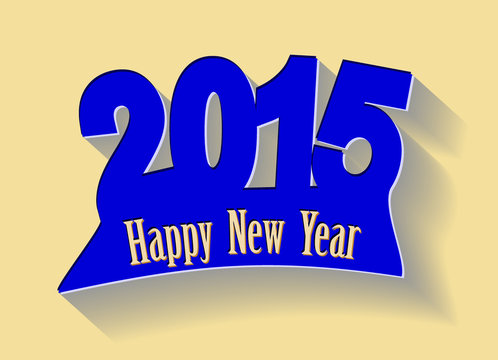 Modern Style 2015 New Year card