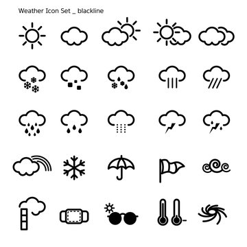 icon set-weather-black line