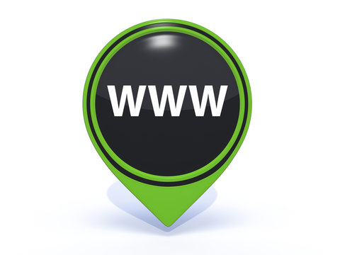 www pointer icon on white background