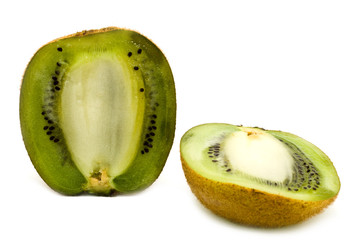 two halves of kiwi
