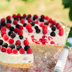 No-bake Raspberry Cheesecake