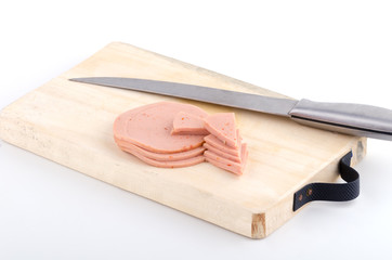 Bologna sausage with ham (vegetarian)