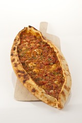 Turkish traditional beef Pide