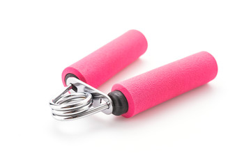 Sport hand grip equipment isolated on white