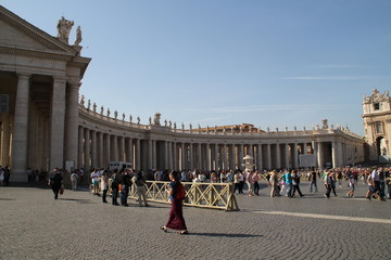 Der Petersplatz in Rom