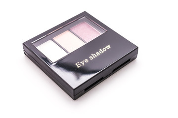 Eye shadow cosmetic isolated on white background