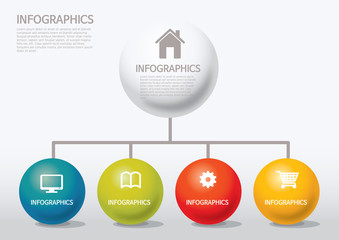 info-graphic - sphere style - chart