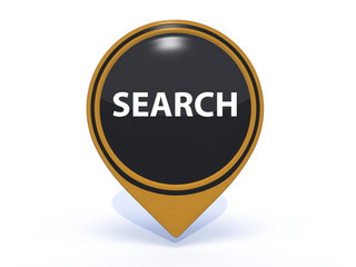 search pointer icon on white background