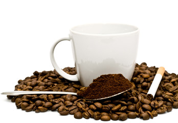 coffee and cigarette