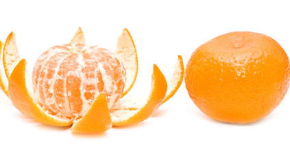 cut and whole mandarine