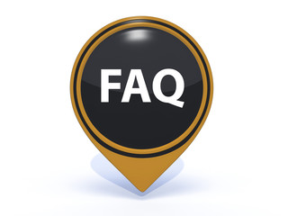 faq pointer icon on white background