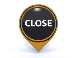 close pointer icon on white background