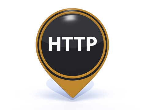http pointer icon on white background