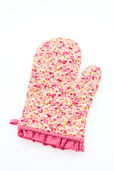 Kitchen oven glove isolated on white background