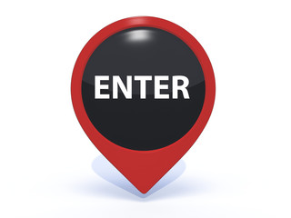 enter pointer icon on white background