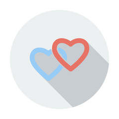 Heart flat icon