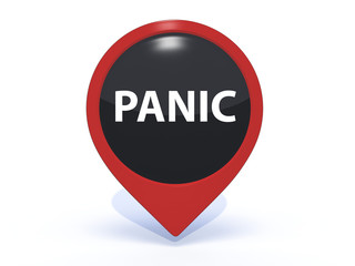 panic pointer icon on white background
