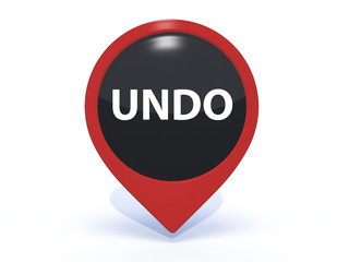 undo pointer icon on white background