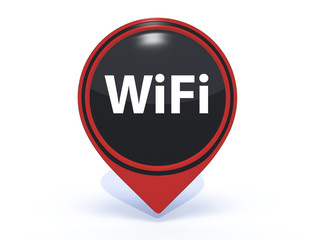 wifi pointer icon on white background