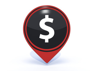 money pointer icon on white background