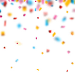 Confetti celebration background.