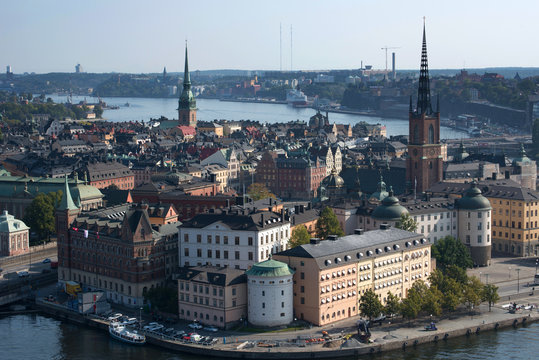 Altstadt Stockholm-Blick vom Rathaus