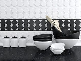 Fototapeta na wymiar Ceramic kitchenware.