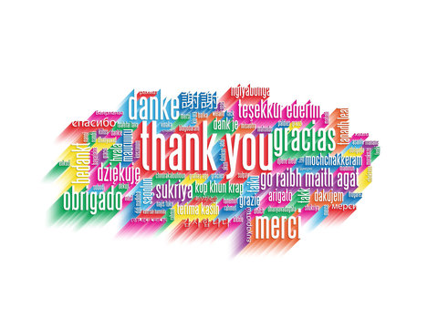 "THANK YOU" Tag Cloud (card thanks greetings gratitude joy)