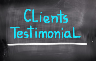 Clients Testimonial Concept