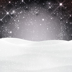 Christmas snowy background.
