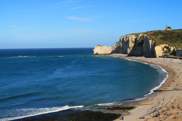 Plage d'étretat, France