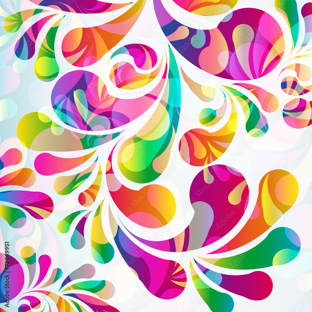 Poster abstract colorful arc-drop background.