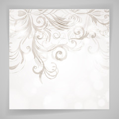 Abstract floral background with oriental flowers.