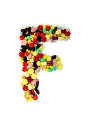 Colorful Drug Alphabet "F"