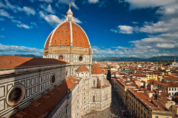 Fototapeta na wymiar Cathedral of Santa Maria del Fiore (Duomo), Florence, Italy