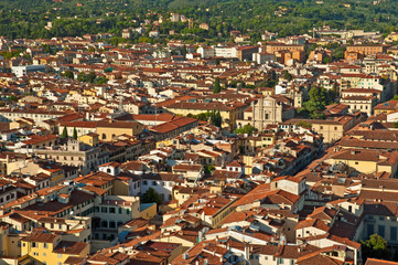 Fototapeta na wymiar View of the city of Florence, Italy