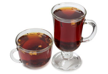 Cups with tea