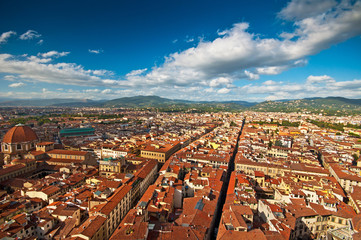 View of the city of Florence, Italy