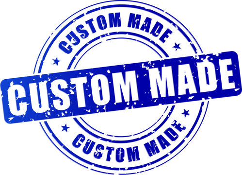 blue custom made stamp
