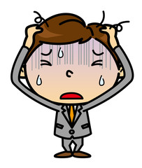 SDビジネスマン悩む