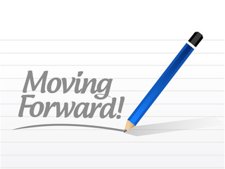 moving forward message illustration