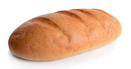 Fresh bread isolated on white