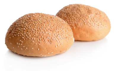 Fresh bread isolated on white