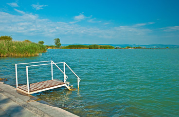 Lake Balaton in summer