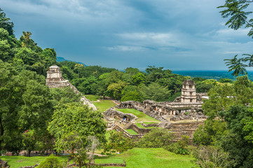 Ruins of Palenque, Mexico - obrazy, fototapety, plakaty